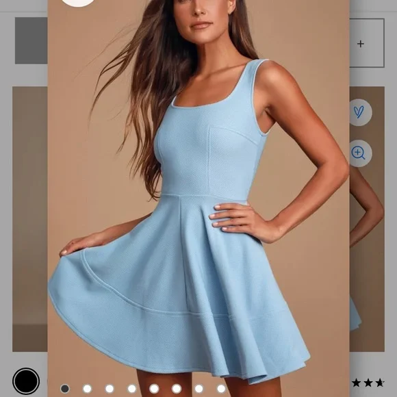 NWT Lulus Home Before Daylight Periwinkle Dress - Picture 2 of 8